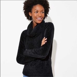 Green Chenille Turtleneck